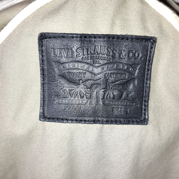 Levi's Beige Trucker Jacket Size Large Mens - Picture 5 of 6